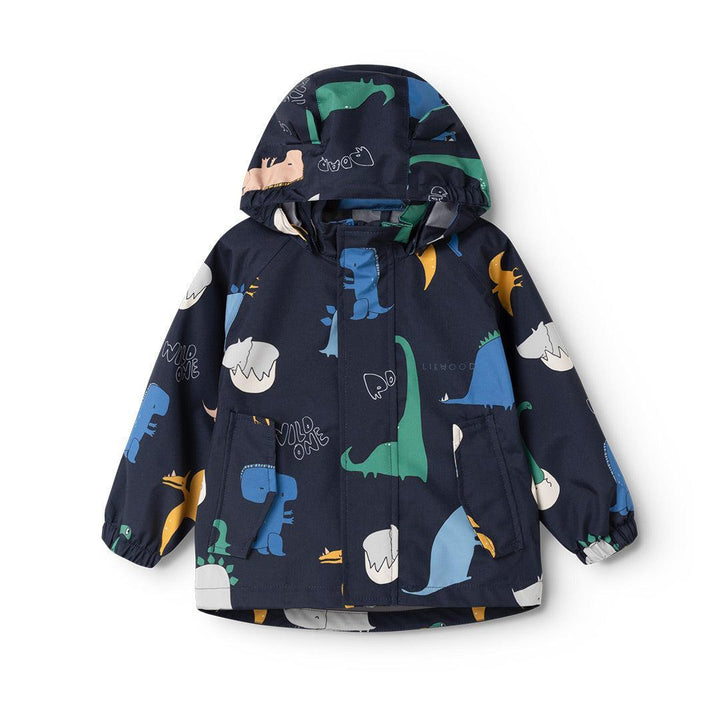 Liewood Manu Rainwear Set - Dino Roar / Classic Navy-Rainsuits + Sets-80- | Natural Baby Shower