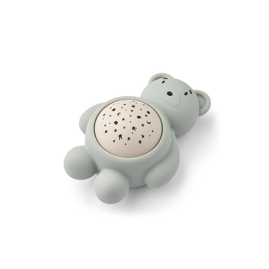 Liewood Manuel Bear Night Light & Sound and Projector Lamp - Dove Blue-Night Lights-Dove Blue-One size | Natural Baby Shower