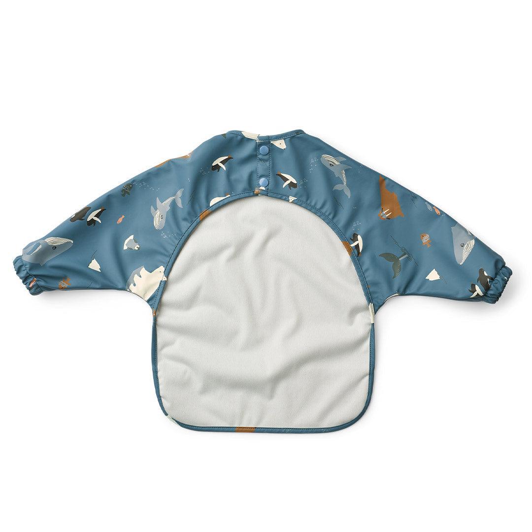 Liewood Merle Printed Cape Bib - Arctic Sea / Ocean View-Bibs-Arctic Sea / Ocean View-One size | Natural Baby Shower