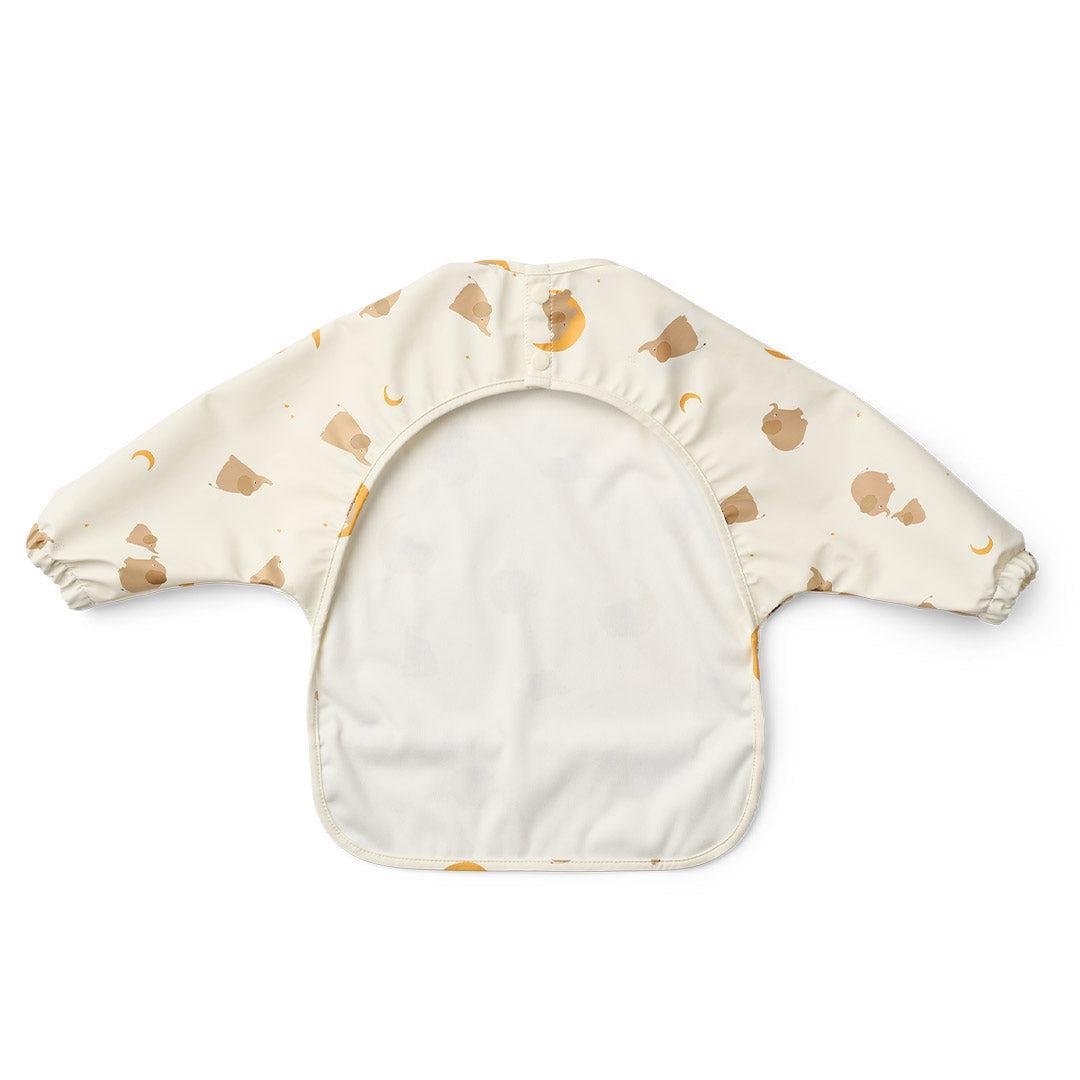 Liewood Merle Printed Cape Bib - Elephant / Creme De La Creme-Bibs-Elephant / Creme De La Creme-One size | Natural Baby Shower