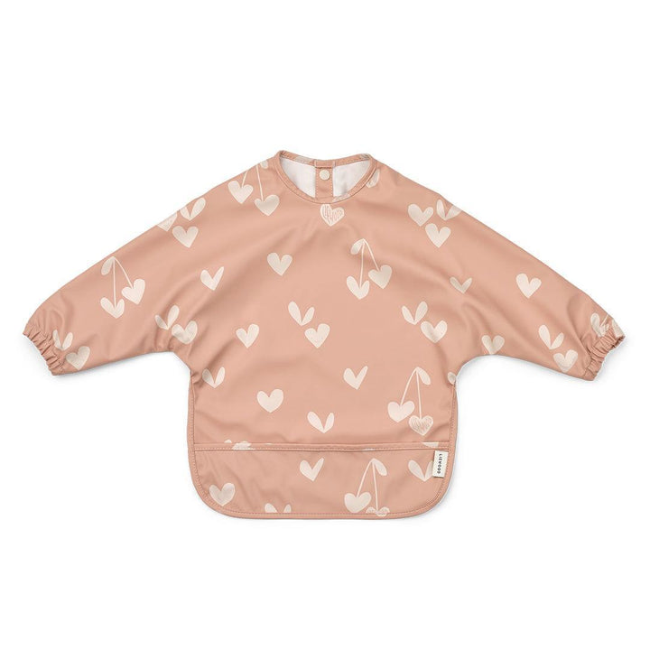 Liewood Merle Printed Cape Bib - Sweethearts / Pale Tuscany-Bibs-Sweethearts / Pale Tuscany-One Size | Natural Baby Shower