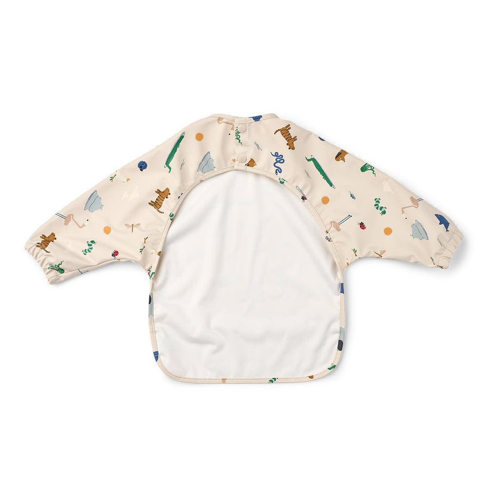 Liewood Merle Printed Cape Bib - Around The World / Sandy-Bibs-Around The World / Sandy-One size | Natural Baby Shower