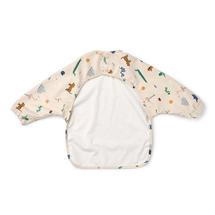 Liewood Merle Printed Cape Bib - Around The World / Sandy-Bibs-Around The World / Sandy-One size | Natural Baby Shower