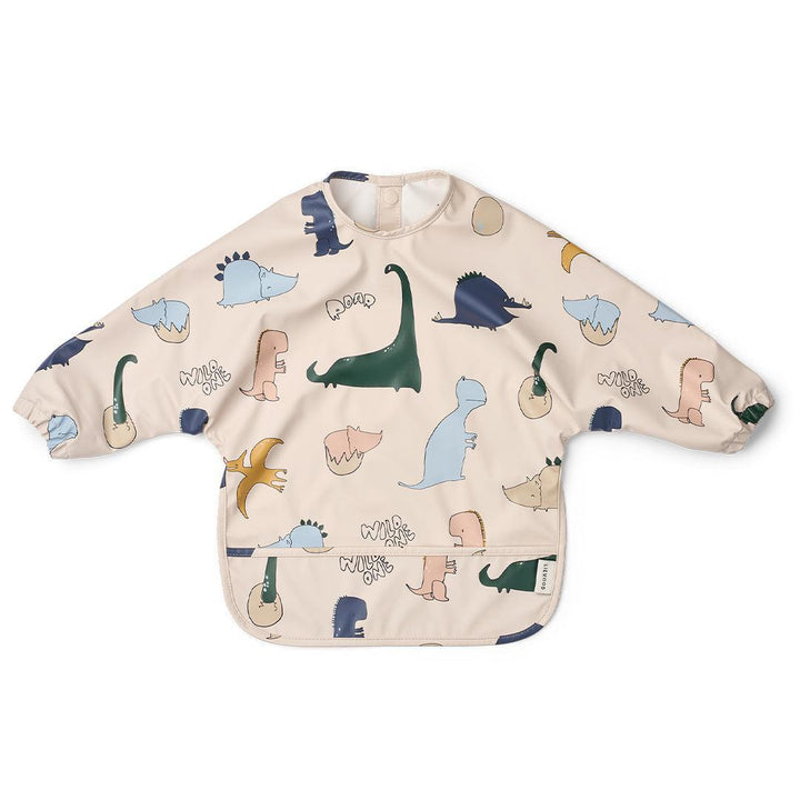 Liewood Merle Printed Cape Bib - Dino Roar / Sandy-Bibs- | Natural Baby Shower