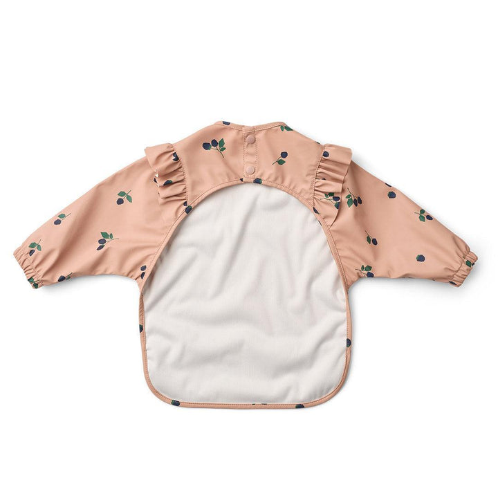 Liewood Merle Ruffle Cape Bib - Berry / Pale Tuscany-Bibs-Berry / Pale Tuscany-One size | Natural Baby Shower