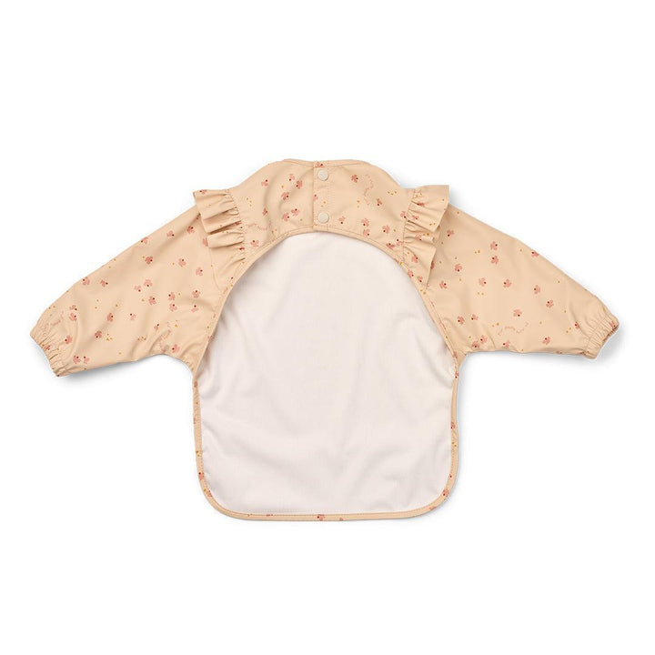 Liewood Merle Ruffle Cape Bib - Mini Butterfly / Apple Blossom-Bibs-Mini Butterfly / Apple Blossom-One Size | Natural Baby Shower
