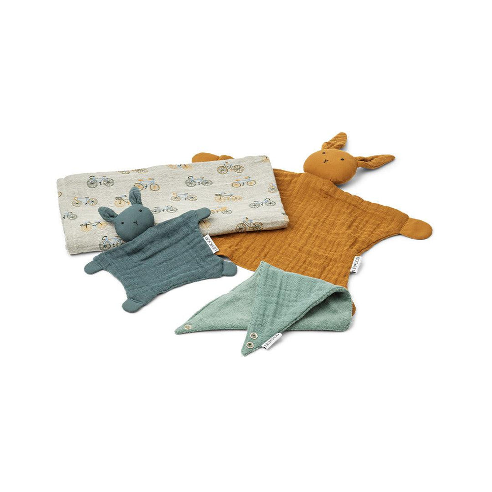 Liewood Nada Baby Gift Set - Blue Multi Mix - Rabbit-Clothing Sets-Pale Tuscany-Rabbit | Natural Baby Shower