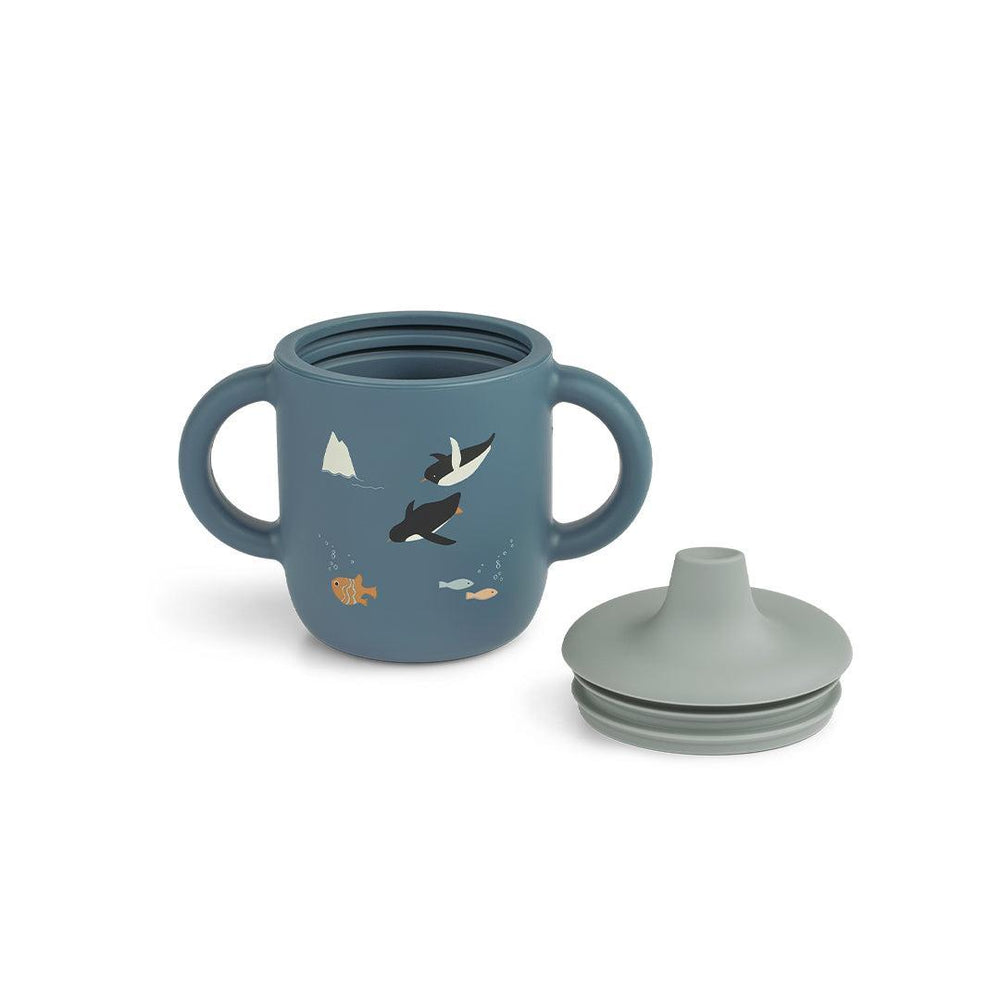 Liewood Neil Sippy Cup - Arctic Sea / Ocean View-Cups-Arctic Sea / Ocean View-One size | Natural Baby Shower