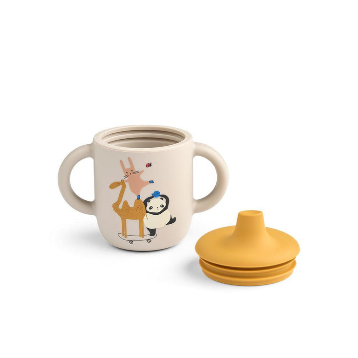 Liewood Neil Sippy Cup - Around The World / Sandy-Cups-Around The World / Sandy-One size | Natural Baby Shower