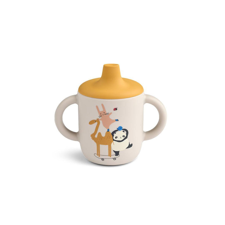 Liewood Neil Sippy Cup - Around The World / Sandy-Cups-Around The World / Sandy-One size | Natural Baby Shower
