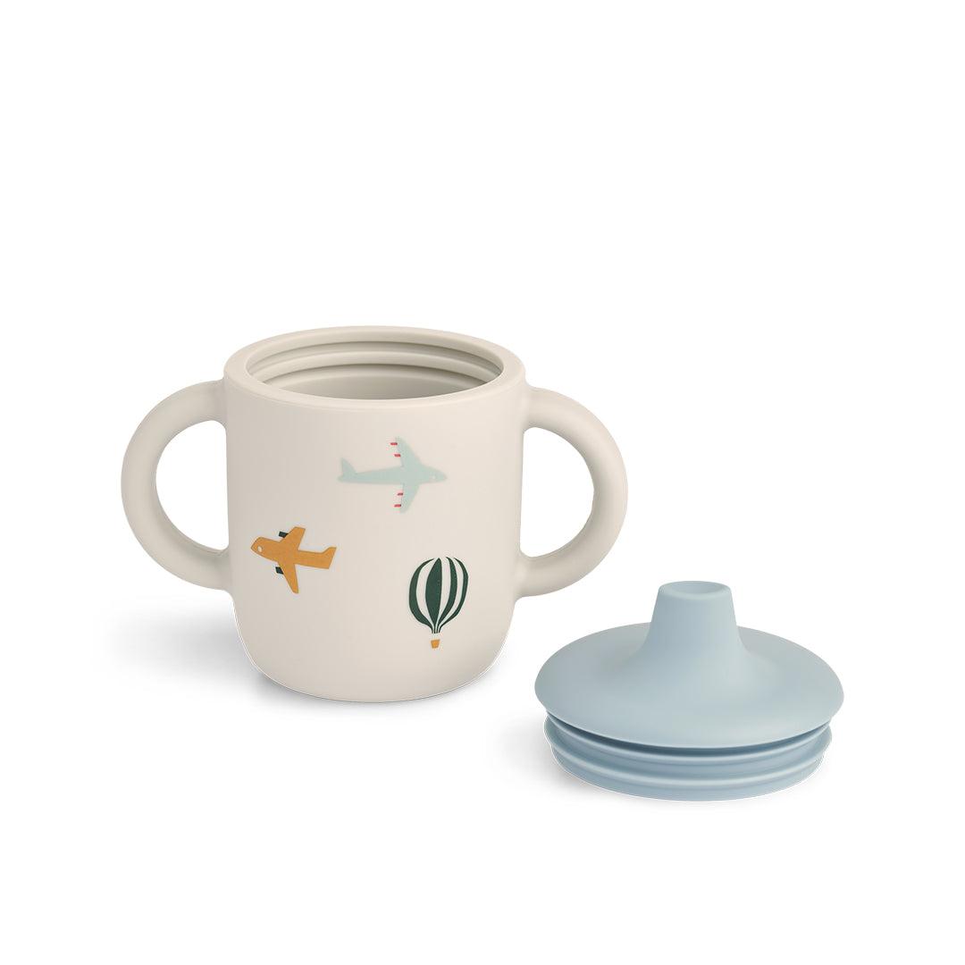 Liewood Neil Sippy Cup - Aviator / Ecru-Cups-Aviator / Ecru-One size | Natural Baby Shower