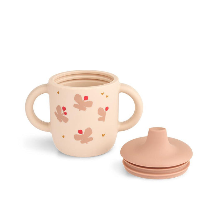 Liewood Neil Sippy Cup - Butterfly / Apple Blossom-Cups-Butterfly / Apple Blossom- | Natural Baby Shower