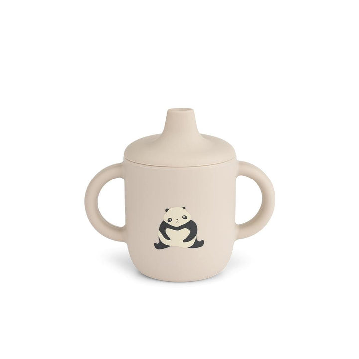 Liewood Neil Sippy Cup - Panda / Sandy-Cups-Panda / Sandy- | Natural Baby Shower