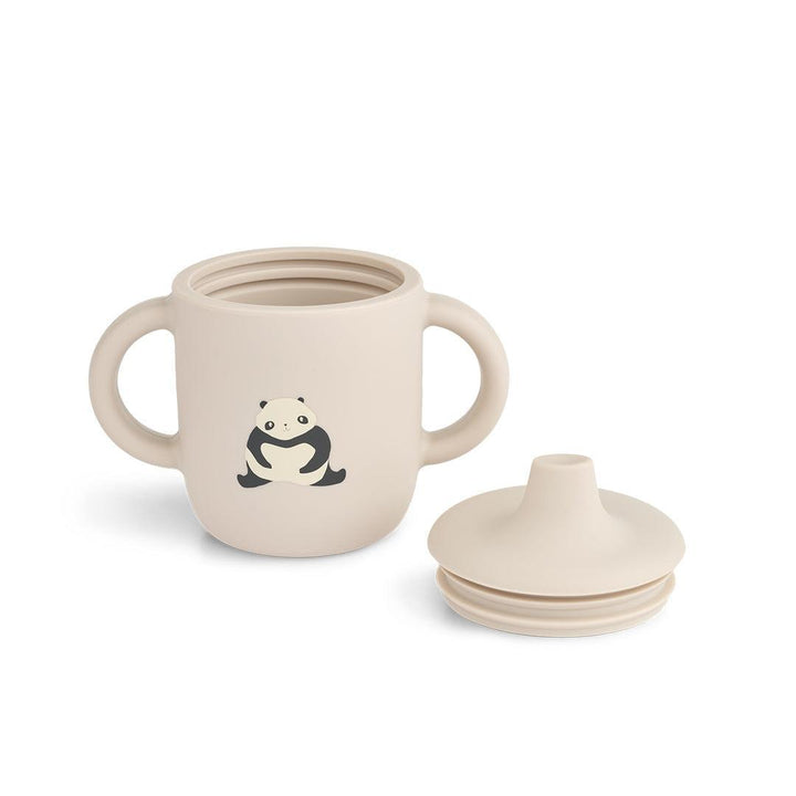 Liewood Neil Sippy Cup - Panda / Sandy-Cups-Panda / Sandy- | Natural Baby Shower