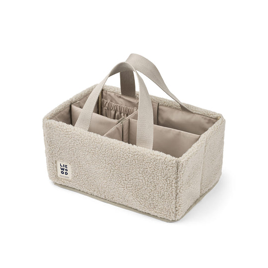 Liewood Nola Pile Organizer Caddy - Mist-Storage Baskets- | Natural Baby Shower