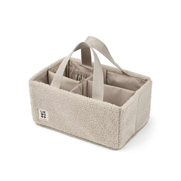 Liewood Nola Pile Organizer Caddy - Mist-Storage Baskets- | Natural Baby Shower