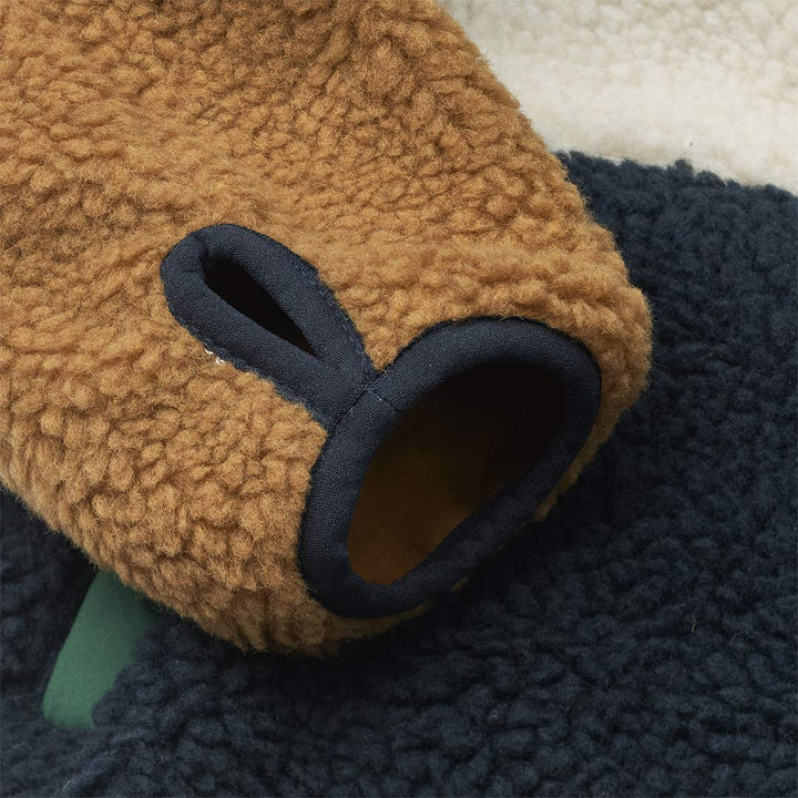 Liewood Nolan Pile Jacket - Classic Navy Multi Mix-Coats-Classic Navy Multi Mix-104 | Natural Baby Shower