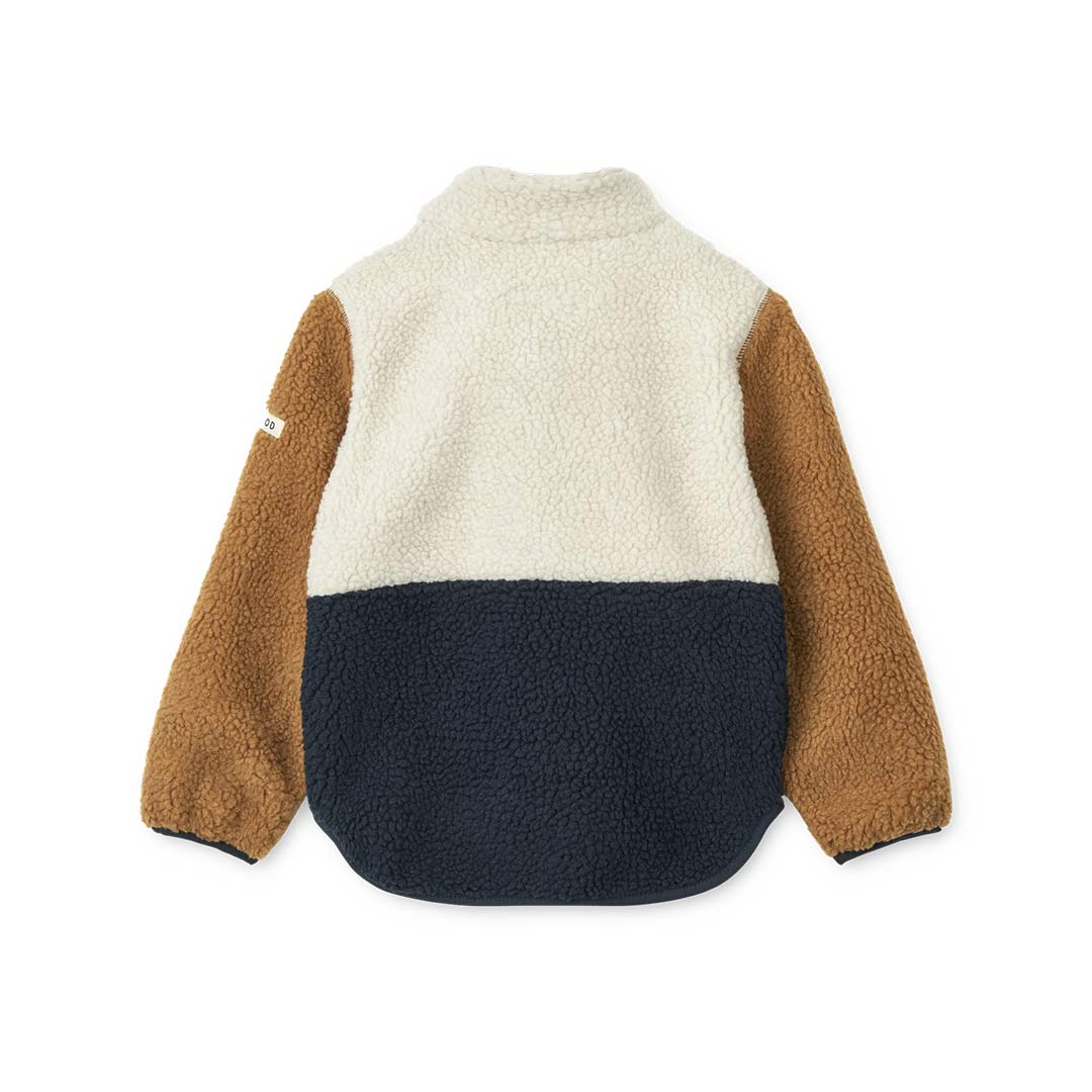 Liewood Nolan Pile Jacket - Classic Navy Multi Mix-Coats-Classic Navy Multi Mix-104 | Natural Baby Shower