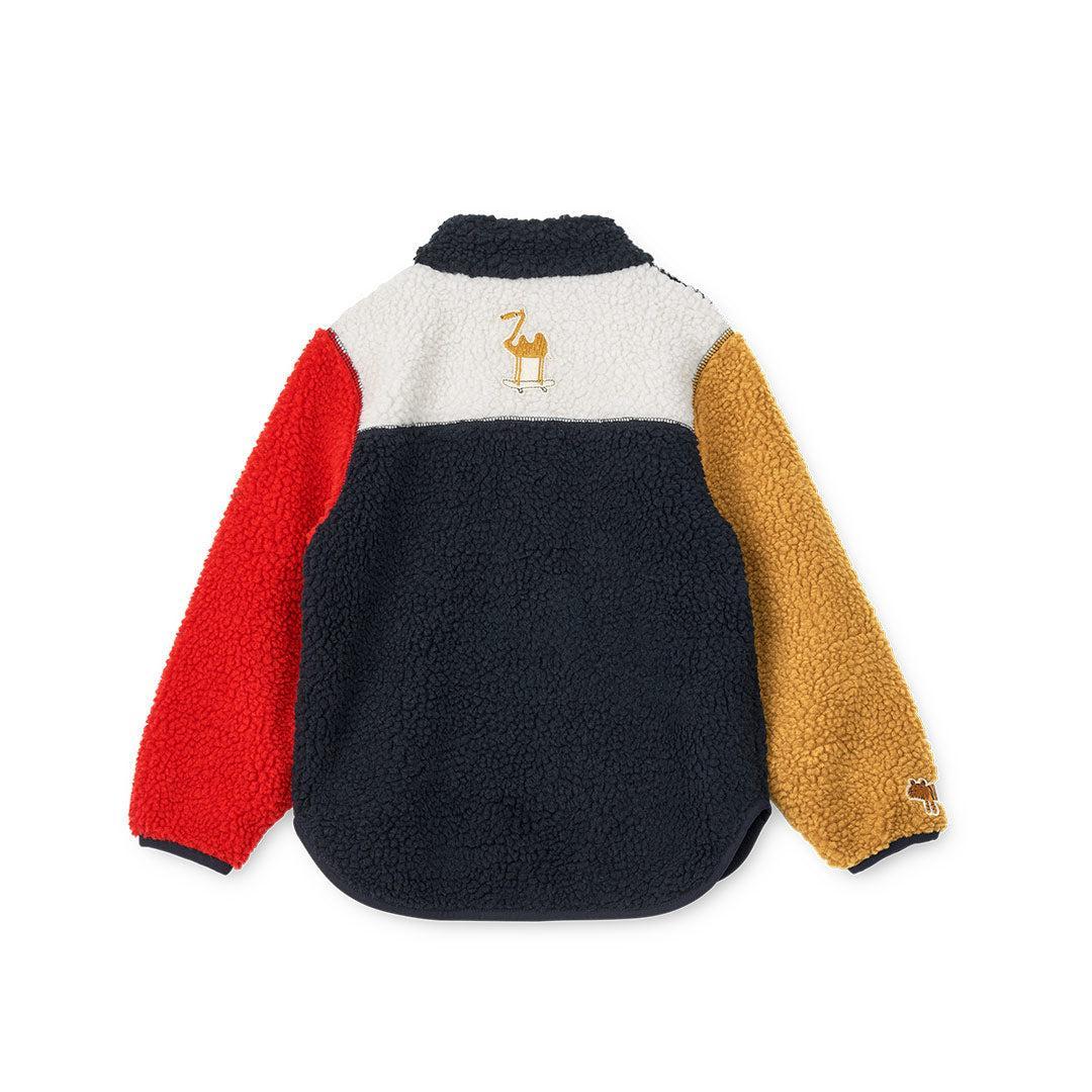 Liewood Nolan Pile Jacket - Around The World Multi Mix-Coats-Around The World Multi Mix-104 | Natural Baby Shower