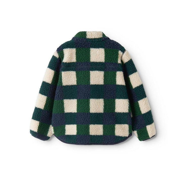 Liewood Nolan Pile Jacket - Mega Check / Bright Garden-Coats-80- | Natural Baby Shower