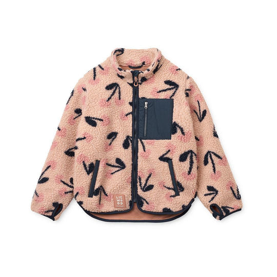 Liewood Nolan Fleece Jacket - Mega Cherry Heart / Rosey-Coats-Mega Cherry Heart / Rosey-80 | Natural Baby Shower