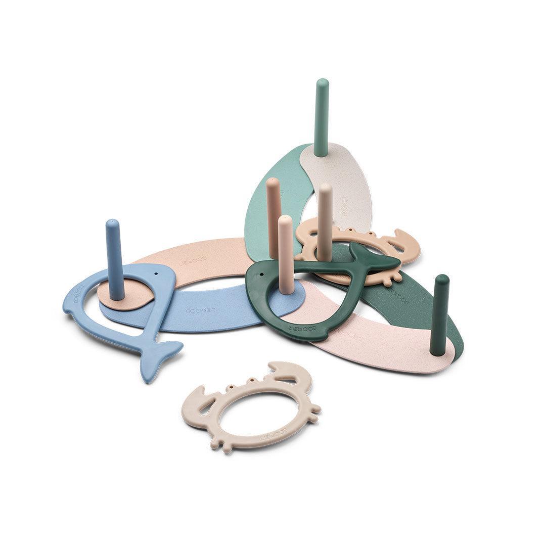 Liewood Noova Ring Toss Game Sea Creature - Peppermint Multi Mix-Outdoor Play-Peppermint Multi Mix- | Natural Baby Shower