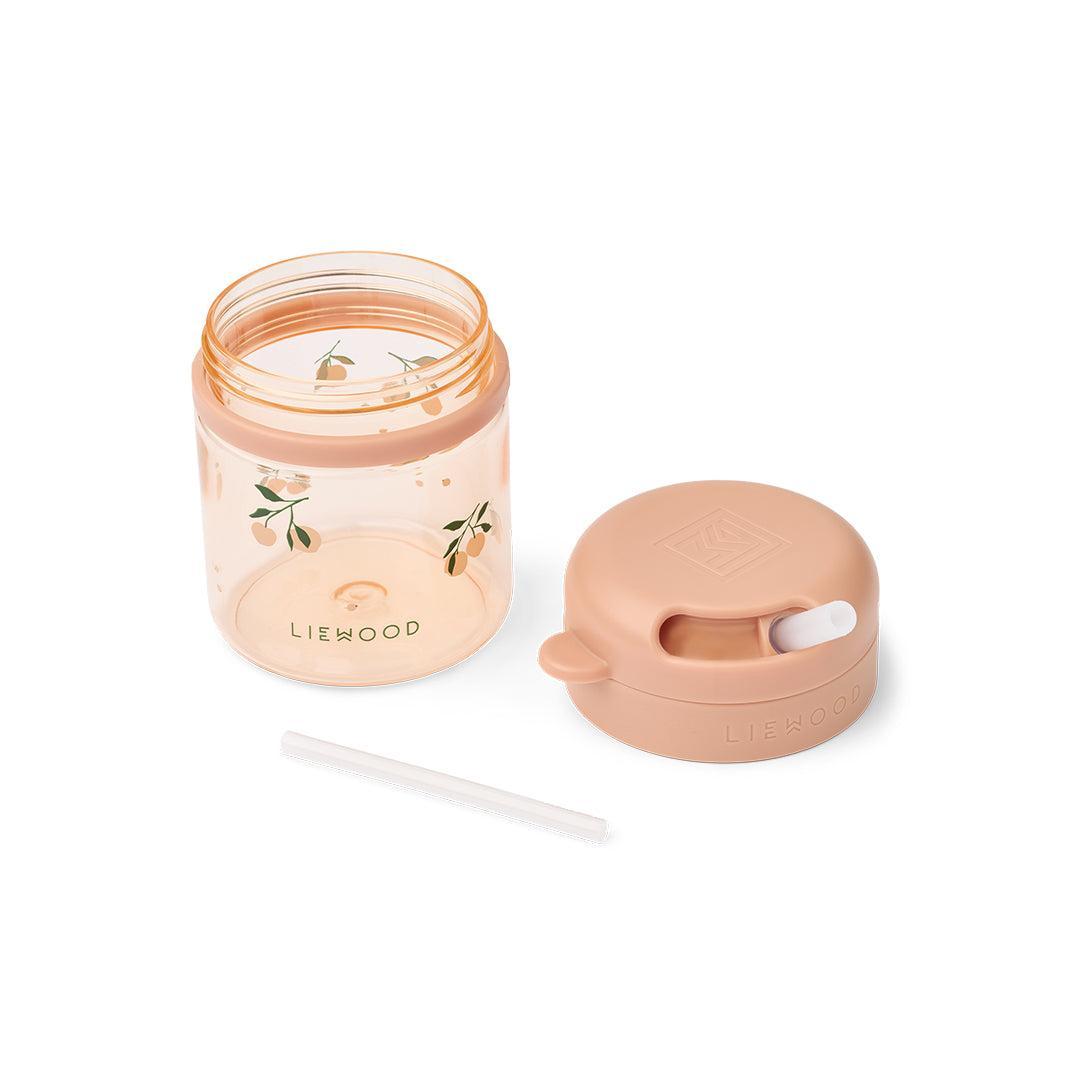 Liewood Pavia Tritan Straw Cup Beaker 280ml - Peach/Sea Shell-Straws-Peach/Sea Shell-280ml | Natural Baby Shower