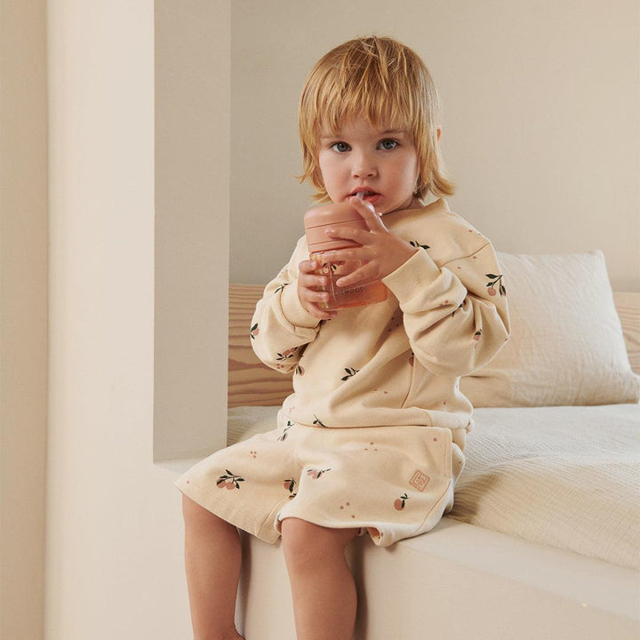 Liewood Pavia Tritan Straw Cup Beaker 280ml - Peach/Sea Shell-Straws-Peach/Sea Shell-280ml | Natural Baby Shower