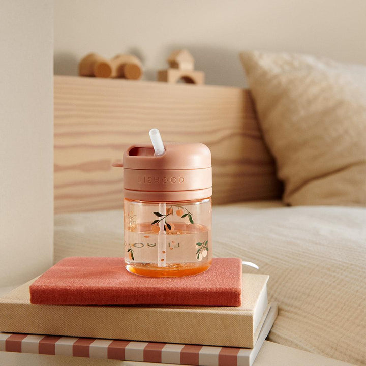 Liewood Pavia Tritan Straw Cup Beaker 280ml - Peach/Sea Shell-Straws-Peach/Sea Shell-280ml | Natural Baby Shower
