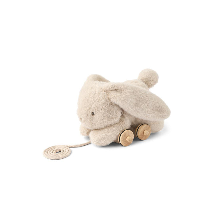 Liewood Pera Rabbit Pull Along Toy - Mist-Pull-Alongs-Mist-One size | Natural Baby Shower