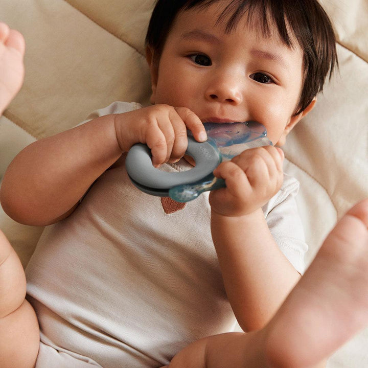 Liewood Rita Elephant Cooling Teether 2-Pack - Sandy / Dove Blue-Teethers-Sandy / Dove Blue- | Natural Baby Shower