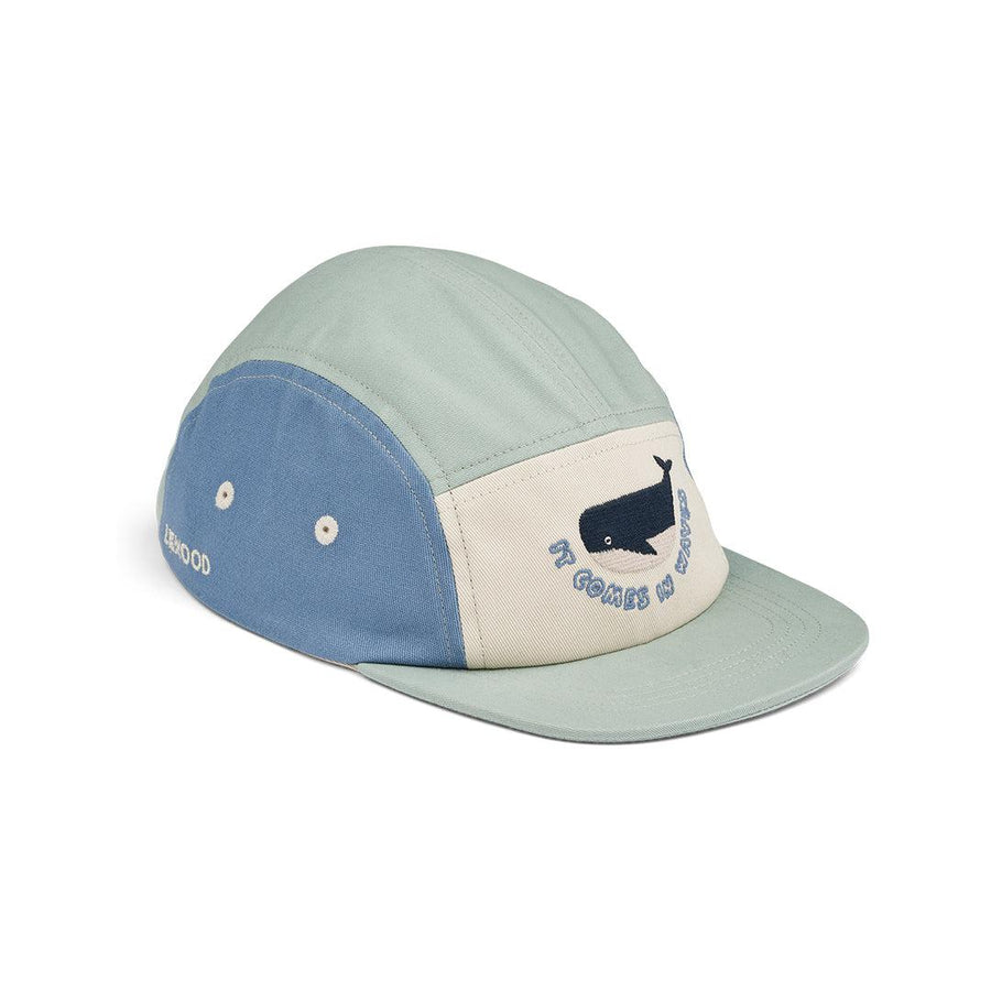 Liewood Rory Printed Cap - Ice Blue Mix-Hats-Ice Blue Mix-49 | Natural Baby Shower