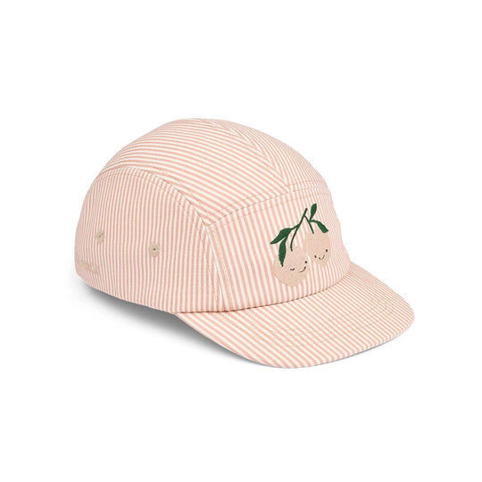 Liewood Rory Seersucker Cap - Pale Tuscany / Creme De La Creme-Hats-Pale Tuscany / Creme De La Creme-49 | Natural Baby Shower