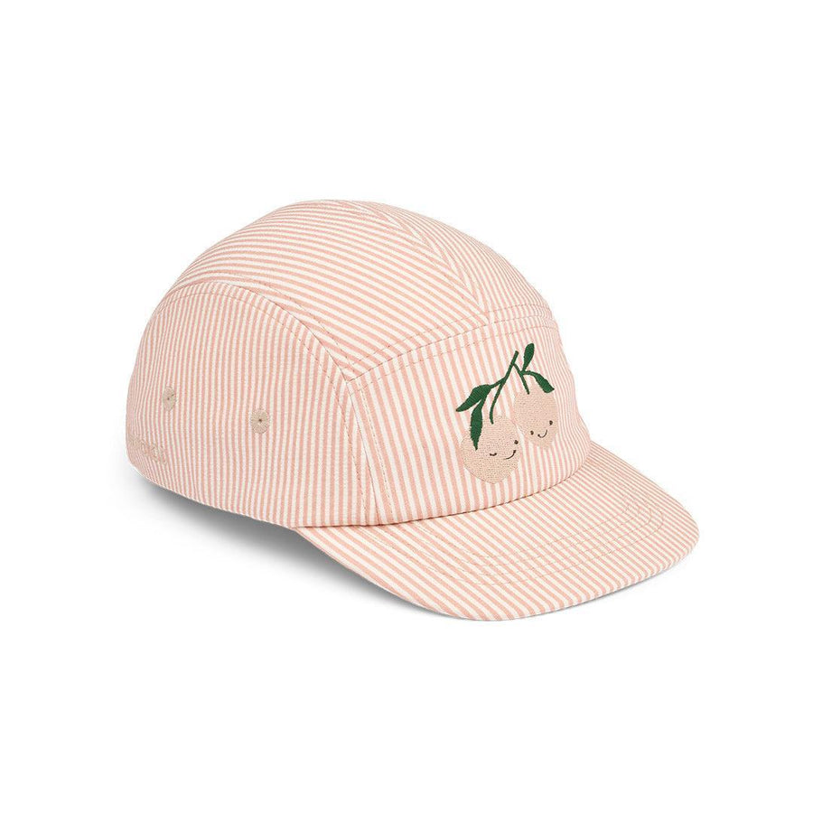 Liewood Rory Seersucker Cap - Pale Tuscany / Creme De La Creme-Hats-Pale Tuscany / Creme De La Creme-49 | Natural Baby Shower