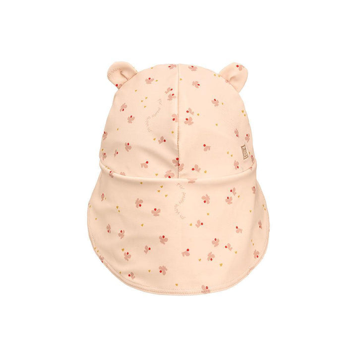 Liewood Senia Sun Hat With Ears - Mini Butterfly / Apple Blossom-Hats-Mini Butterfly / Apple Blossom-0-3m | Natural Baby Shower