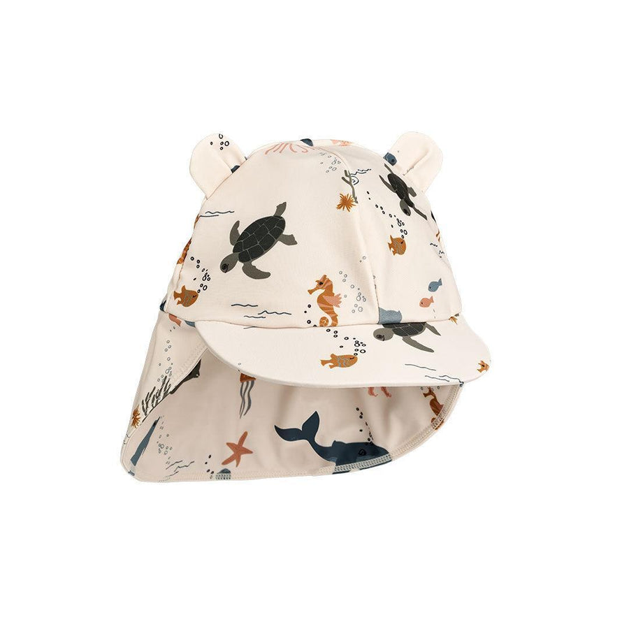 Liewood Senia Sun Hat With Ears - Sea Creature / Sandy-Hats-Sea Creature / Sandy-0-3m | Natural Baby Shower