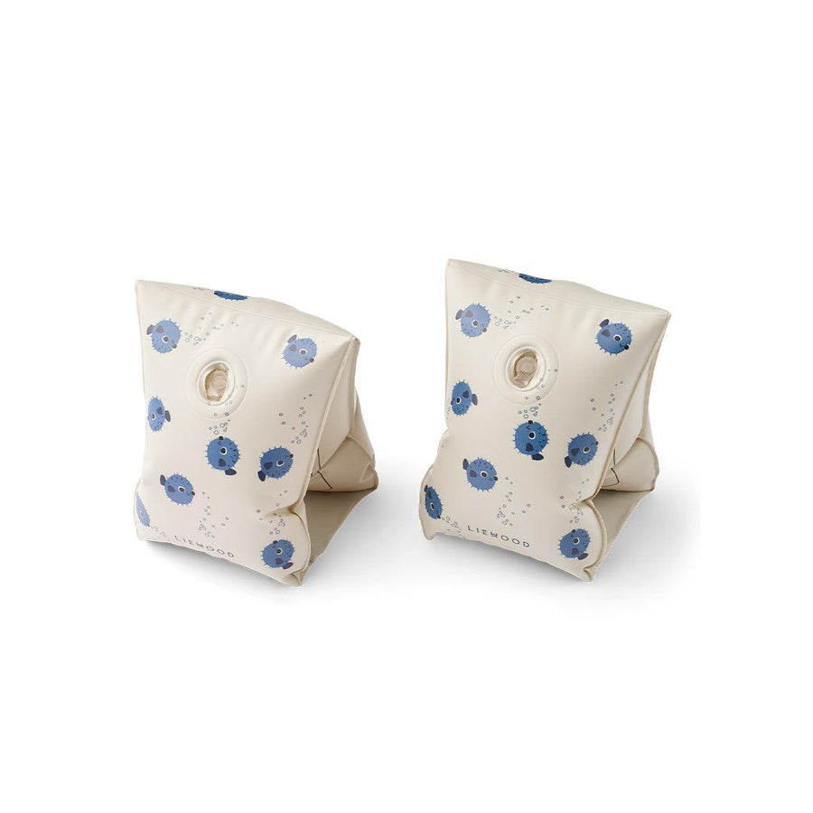 Liewood Shirley Printed Swim Wings 2-pack - Pufferfish / Sandy-Swim Vests-Pufferfish / Sandy-0-15 Kg | Natural Baby Shower