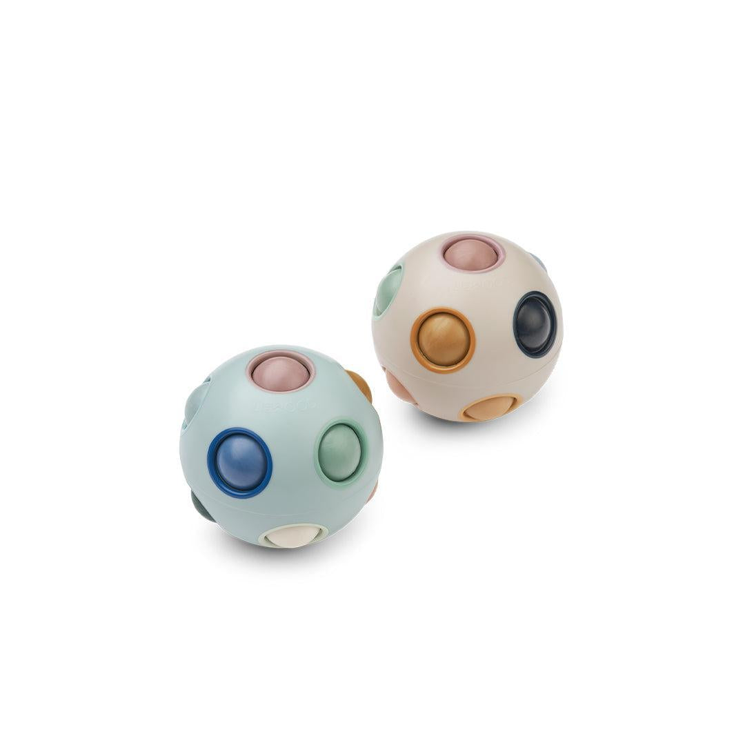 Liewood Solene Puzzle Ball 2-Pack - Ice Blue Multi Mix-Puzzles + Games-Ice Blue Multi Mix-One size | Natural Baby Shower