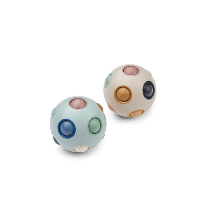 Liewood Solene Puzzle Ball 2-Pack - Ice Blue Multi Mix-Puzzles + Games-Ice Blue Multi Mix-One size | Natural Baby Shower