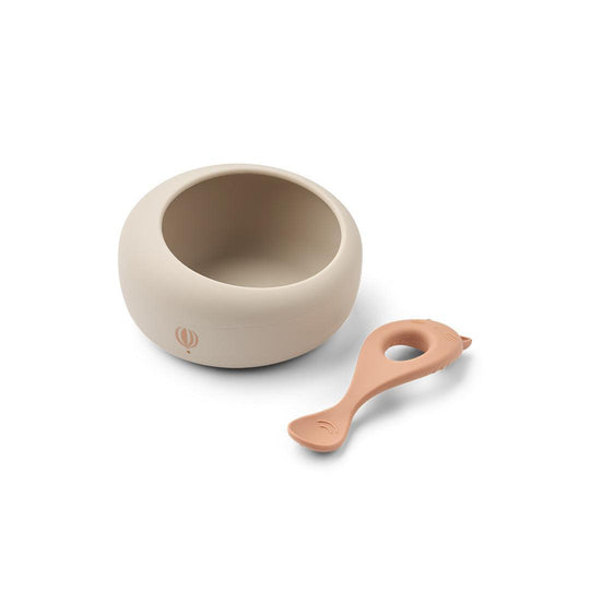 Liewood Sparia Bowl w Spoon - Wild Child / Rosey-Bowls- | Natural Baby Shower