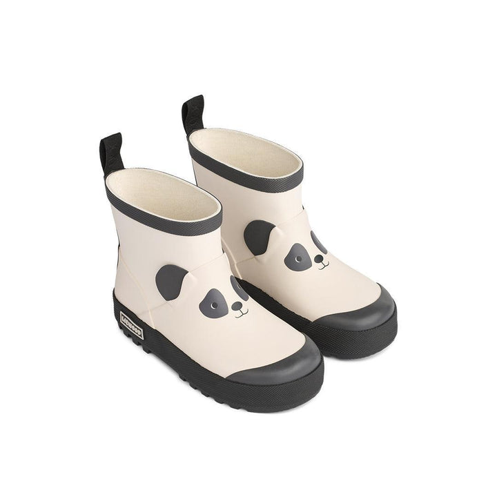 Liewood Tekla Panda Rainboot - Sandy / Dark Grey-Wellies-Sandy / Dark Grey-22 | Natural Baby Shower