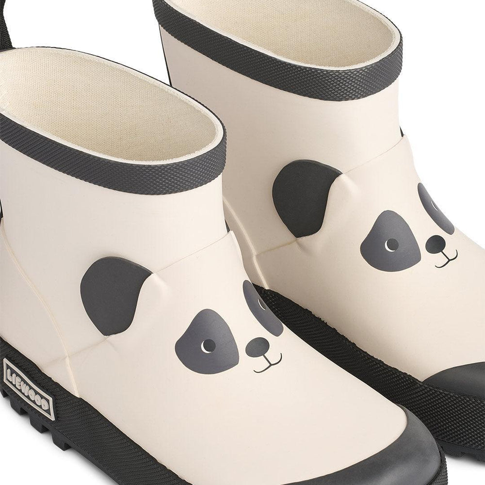 Liewood Tekla Panda Rainboot - Sandy / Dark Grey-Wellies-Sandy / Dark Grey-22 | Natural Baby Shower