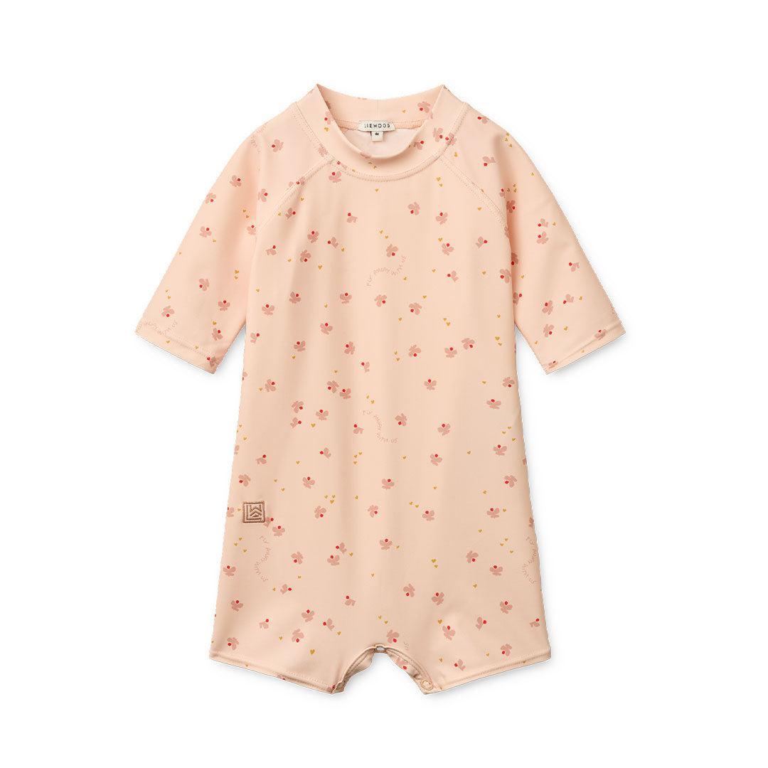 Liewood Thor Baby Swim Jumpsuit - Mini Butterfly / Apple Blossom-Swimsuits-Mini Butterfly / Apple Blossom-56 | Natural Baby Shower
