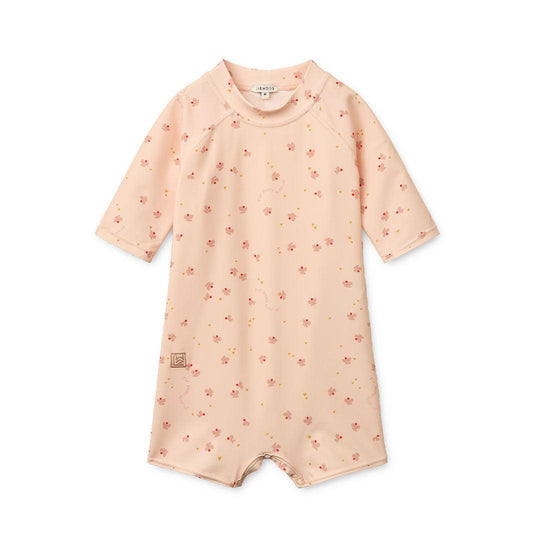 Liewood Thor Baby Swim Jumpsuit - Mini Butterfly / Apple Blossom-Swimsuits-Mini Butterfly / Apple Blossom-56 | Natural Baby Shower