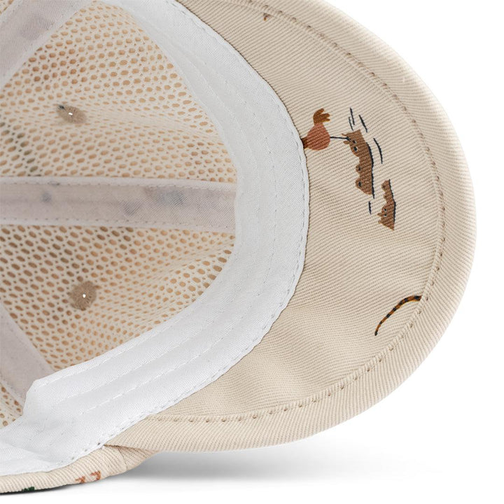 Liewood Tone Baby Printed Cap - All Together - Sandy-Hats-All Together/Sandy-6-9m | Natural Baby Shower