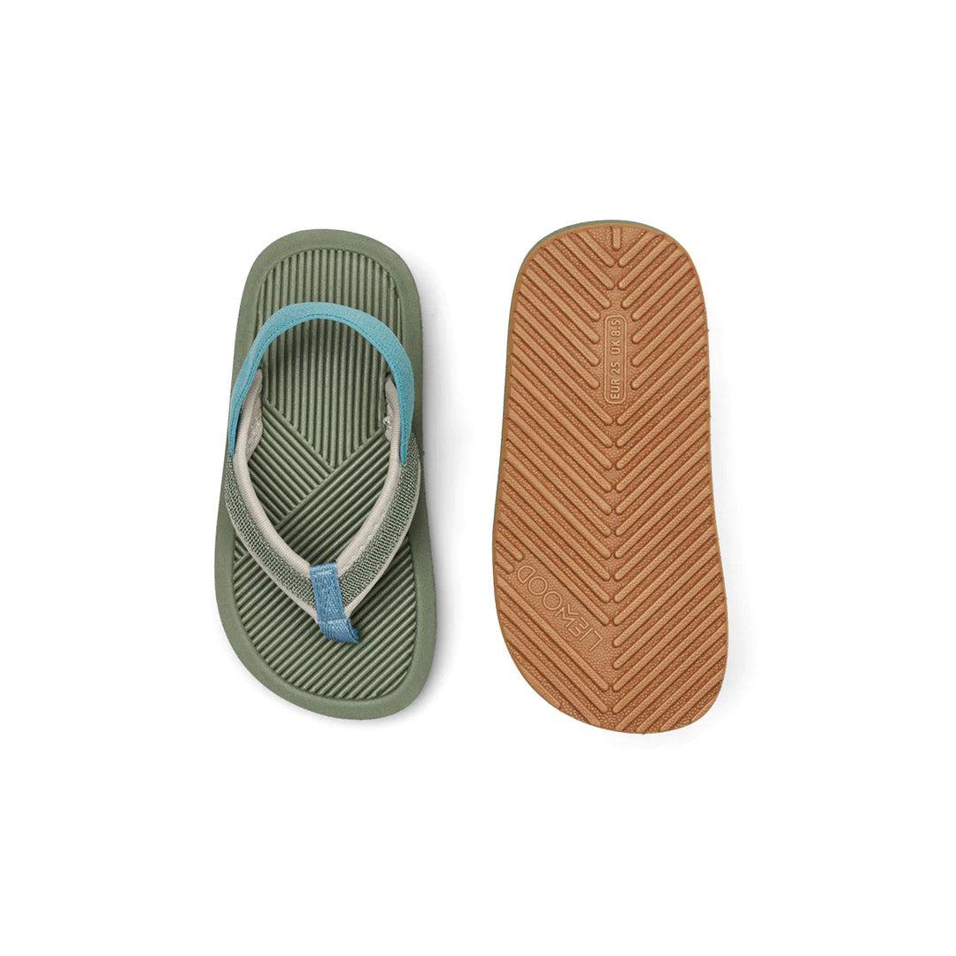 Liewood Travis Flip-Flops (2023) - Hunter Green Multi Mix-Flip Flops-Hunter Green Multi Mix-21 EU | Natural Baby Shower