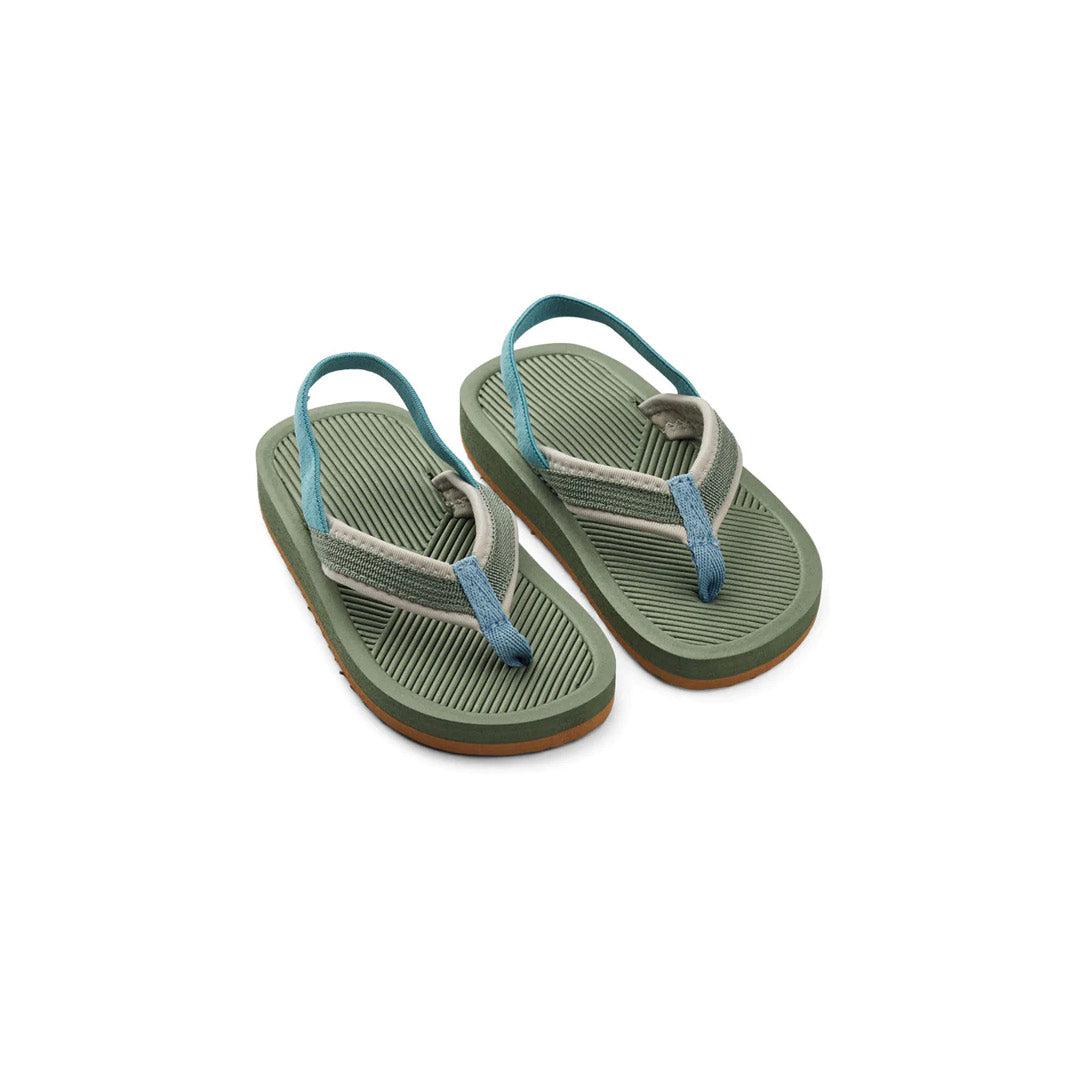 Liewood Travis Flip-Flops (2023) - Hunter Green Multi Mix-Flip Flops-Hunter Green Multi Mix-21 EU | Natural Baby Shower