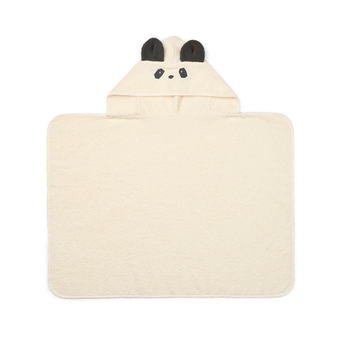 Liewood Vilas Panda Baby Hooded Towel - Creme De La Creme-Bath Towels-Creme De La Creme- | Natural Baby Shower