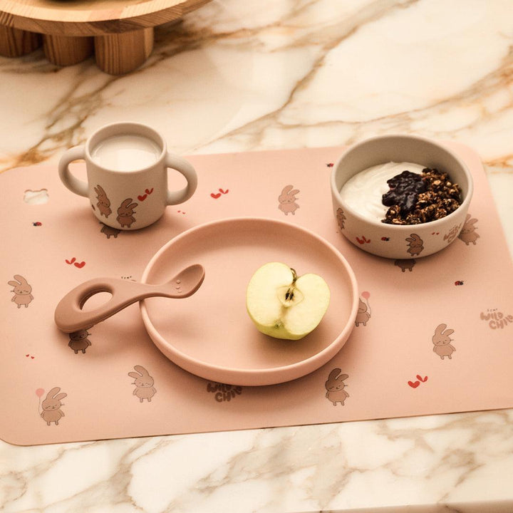 Liewood Vivi Printed Tableware Set - Wild Child / Rosey-Feeding Sets- | Natural Baby Shower