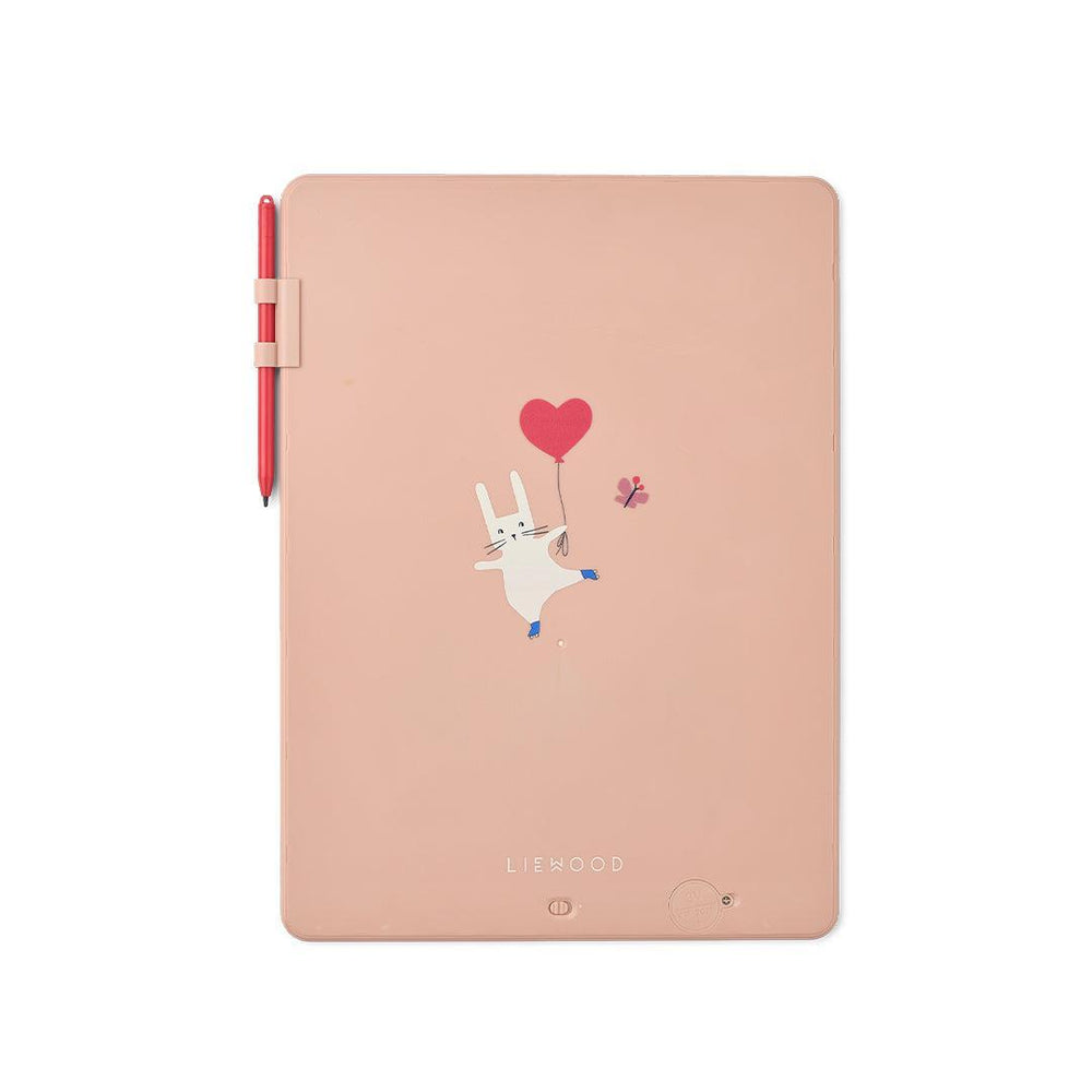 Liewood Zora Magic Drawing Board 13,5 inches - Rabbit / Pale Tuscany-Arts + Crafts-Rabbit / Pale Tuscany-One size | Natural Baby Shower
